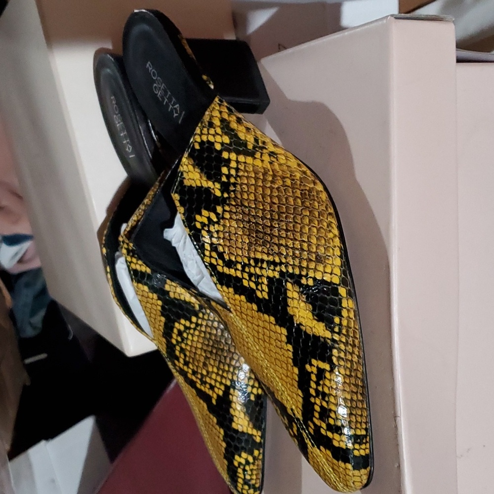 Sz 36 NIB $795 Rosetta Getty Split Heel mules